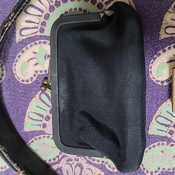 Antique Saks Fifth Avenue Structured Carpet Handbag with Original Coin Purse - Picture 9 of 16